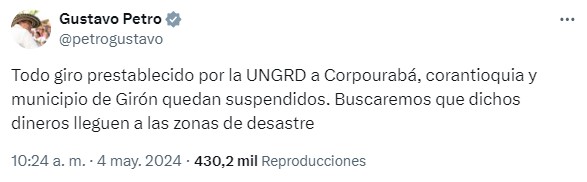  - El alcalde de Girón, Santander no pudo quedarse con 180 mil millones que le había entregado Olmedo López
