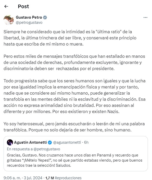  - La defensa de Petro frente al video en Panamá en el que se le vio acompañado