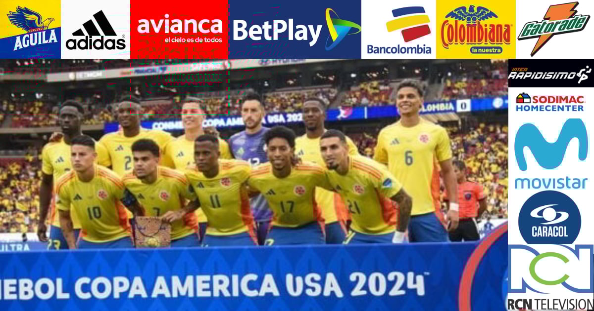 Estas son las doce empresas que le apuestan a la selección Colombia
