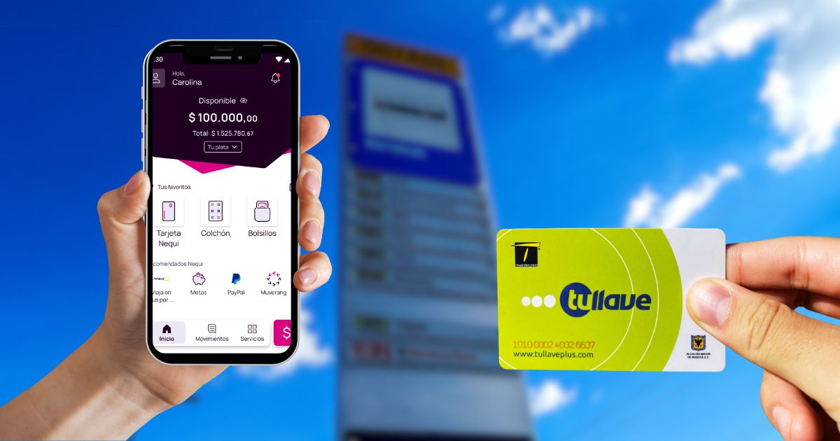 Ahora puede recargar su tarjeta de Transmilenio a través de Nequi; le contamos cómo