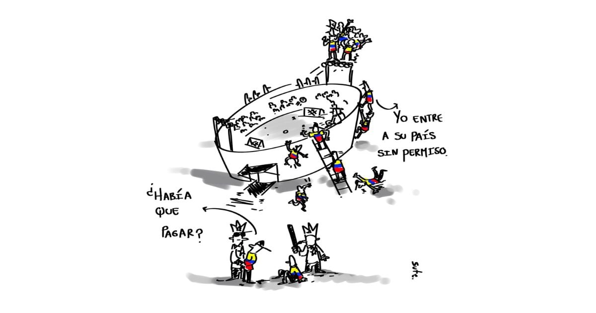 Caricatura: Por unos pagan todos