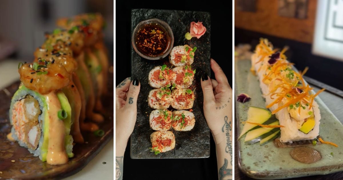 Este es el top 5 de los mejores restaurantes para visitar en el Sushi Master; rollos grandes y ricos