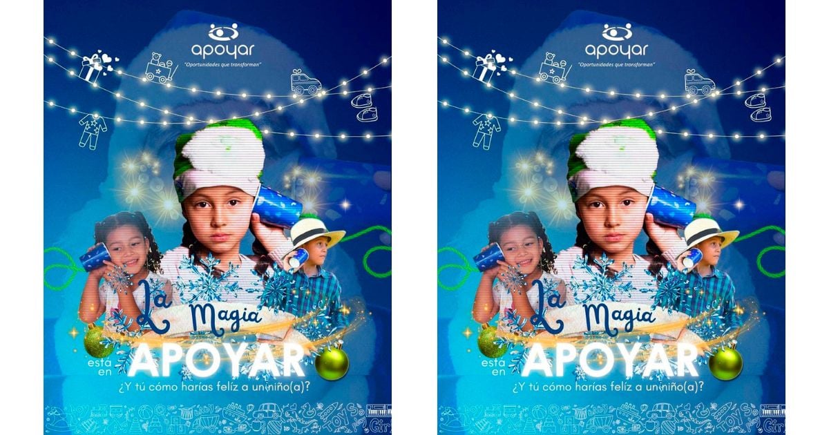 ¿Cómo puedes hacer feliz a un niño en Navidad? Fundación Apoyar transforma vidas
