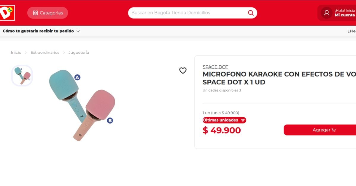 micrófono karaoke de D1