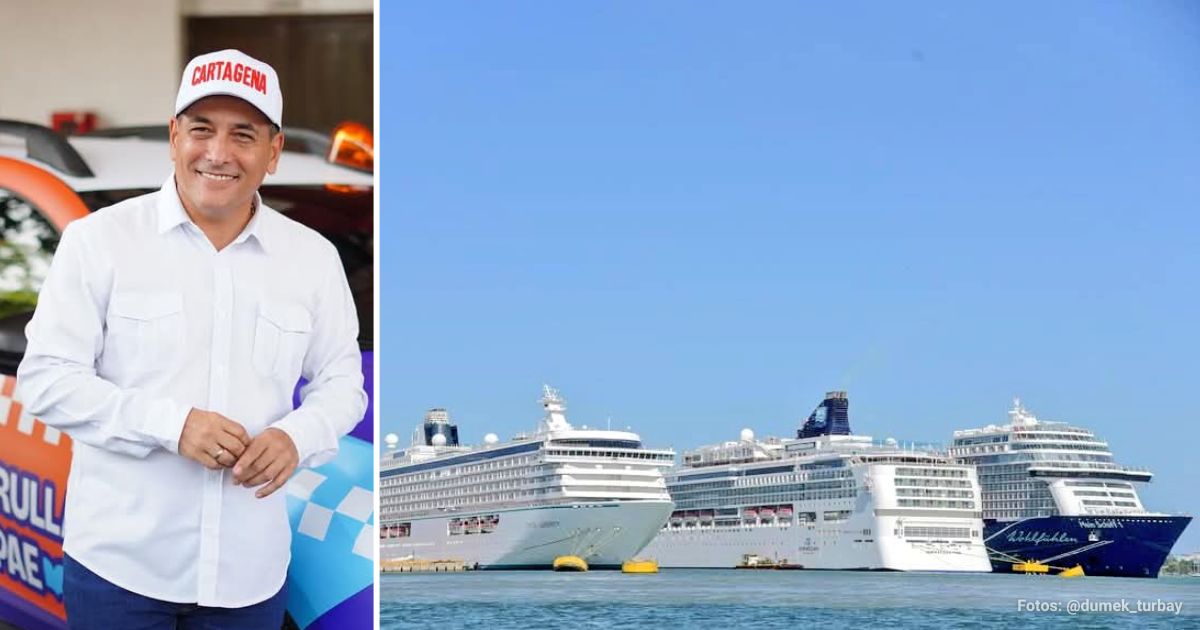 Cruceros alemanes y gringos trajeron hasta 8.000 turistas a Cartagena para el arranque del año