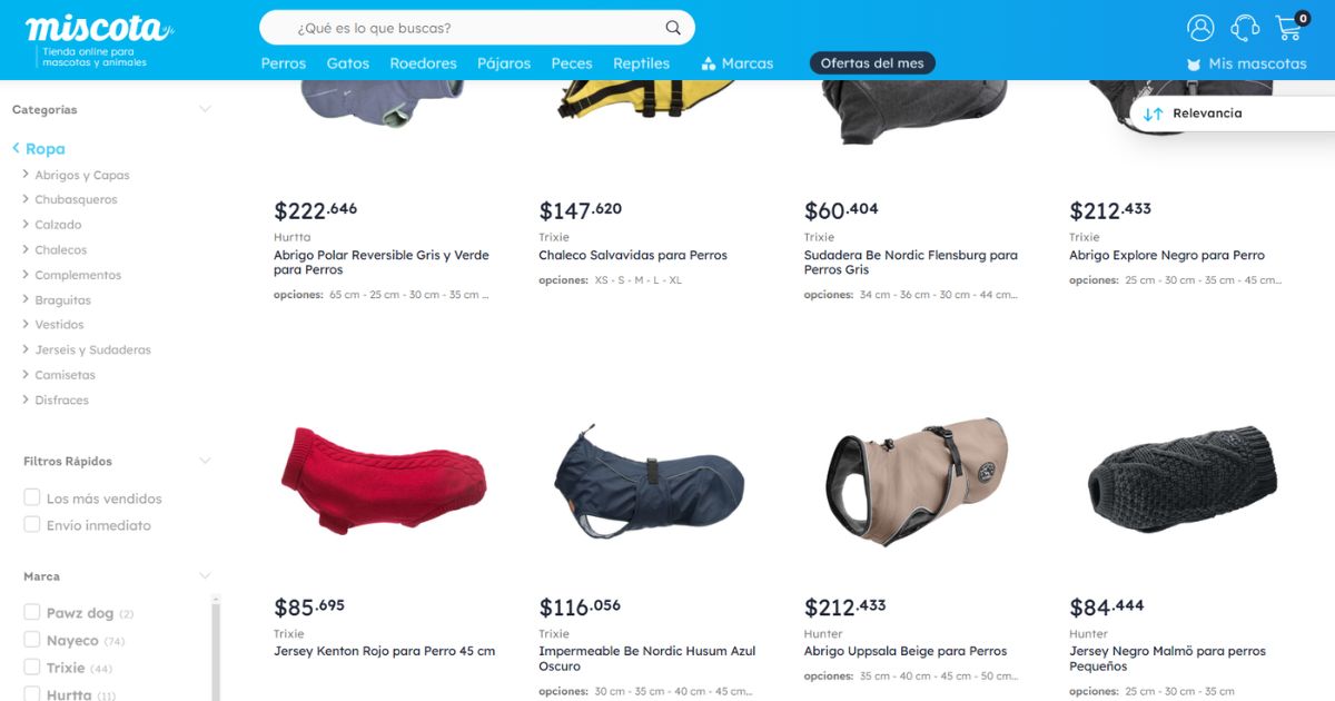 Marcas de ropa para perros