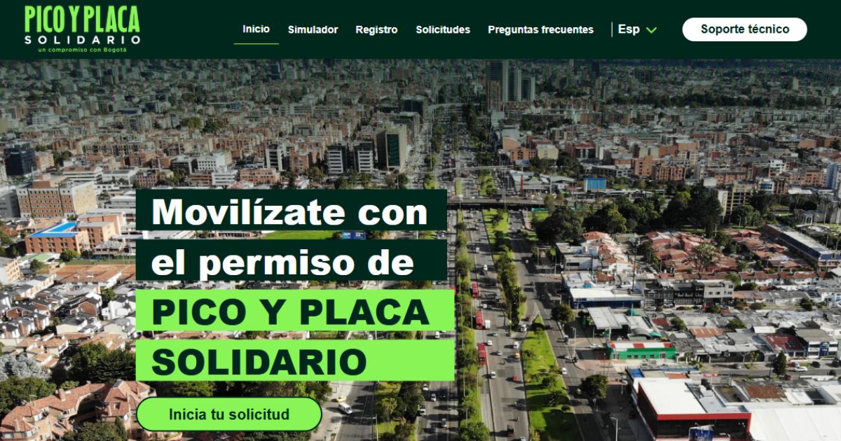 Así quedaron las nuevas tarifas del pico y placa solidario en Bogotá