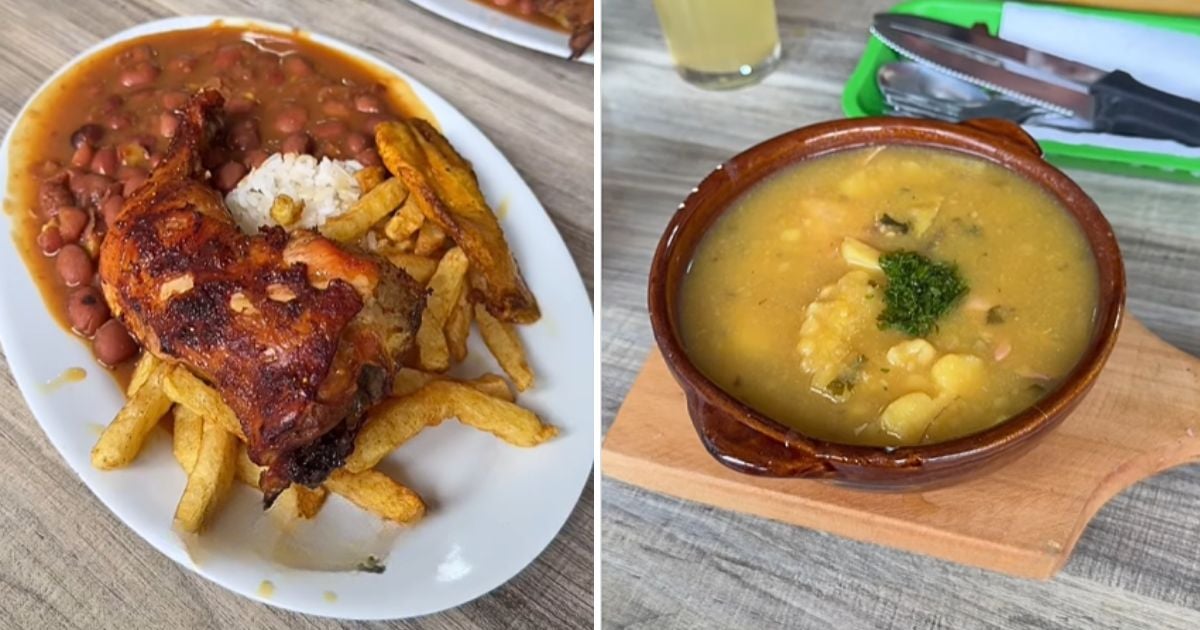 El corrientazo en Bogotá que trae buena carne, frijoles, arroz y más cosas por solo $12 mil