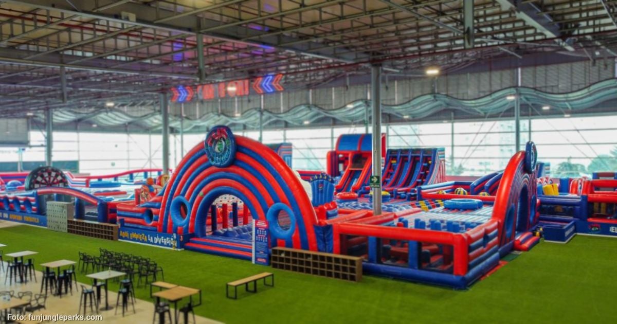 Cuánto cuesta visitar el parque inflable más grande de Colombia y en dónde queda