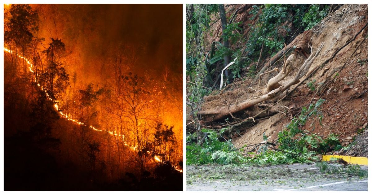 Monitoreo climático: 2 alertas rojas por incendios forestales y 93 por deslizamientos de tierra