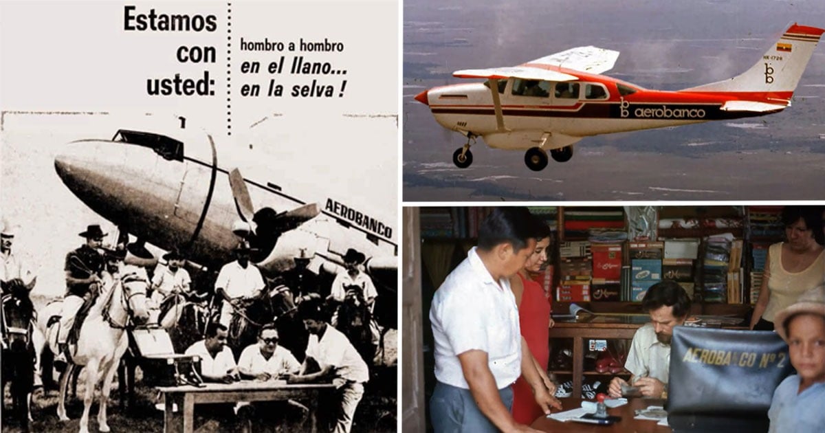 Así era el Aerobanco, una alianza de Satena con el Banco de Bogotá para llevar plata a pueblos lejanos