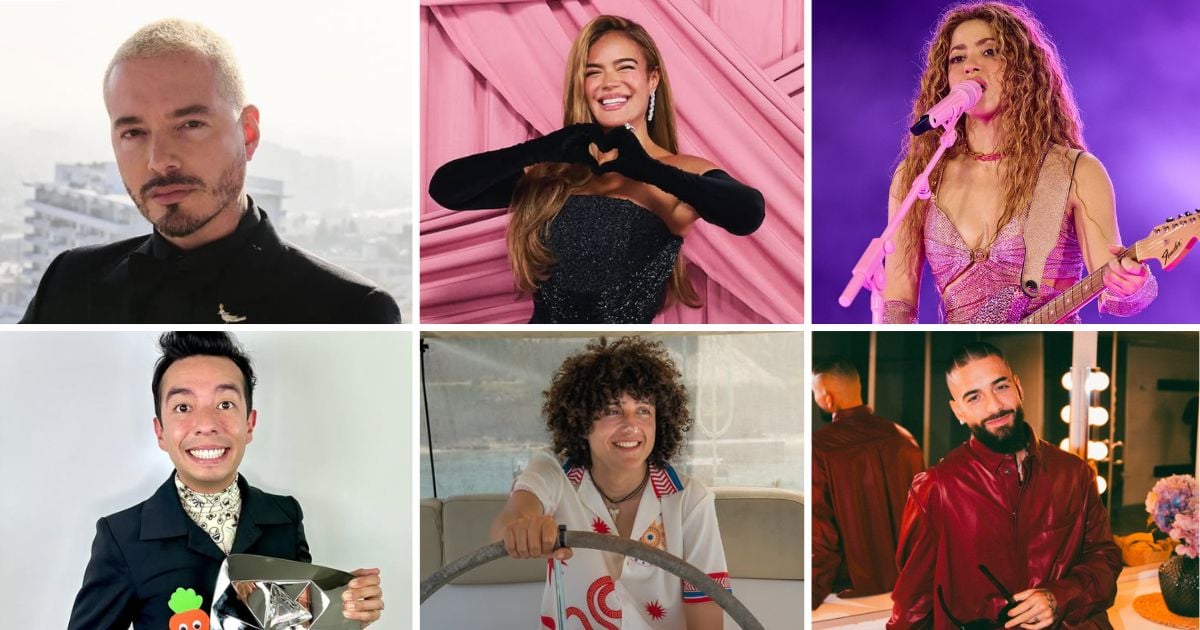 Estos son los colombianos que triunfan con más de 10 millones en YouTube; no solo son cantantes