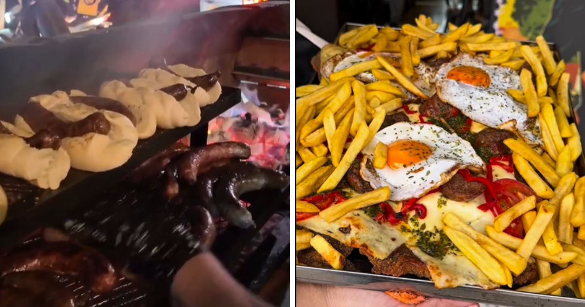 Don Martín restaurante argentino en esquina de Bogotá y choripán argentino y milanesas gigantes