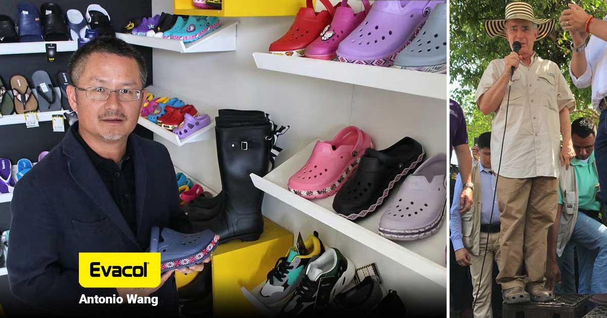 El chino que desde Cali con su fábrica de zapatos Evacol logró doblegar a los gringos dueños de Crocs