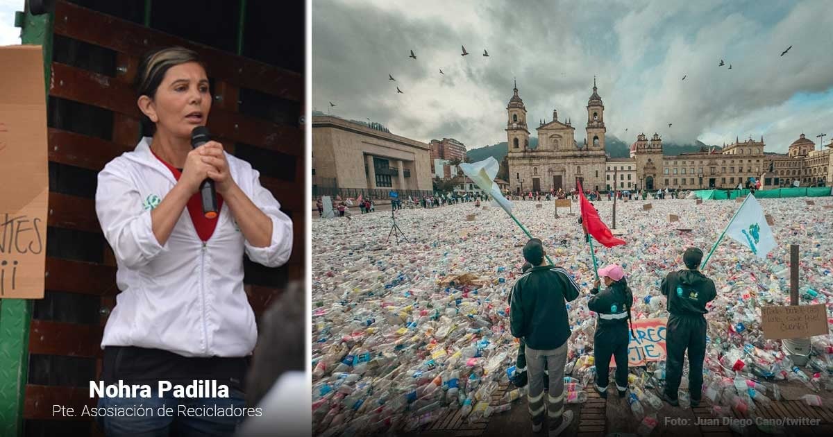 Una mujer de armas tomar es la voz de 60 mil recicladores que no están contentos con Petro