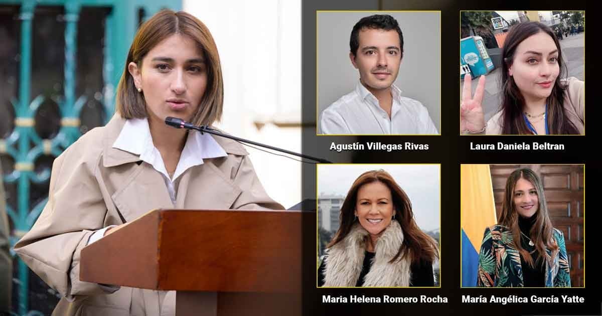 El combo de comunicadores con el que carga Laura Sarabia en sus compromisos internacionales