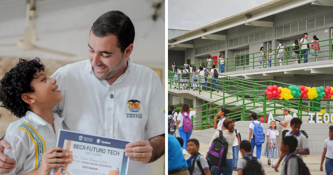 La Gobernación de Bolívar a punto de entregar el décimo megacolegio mientras prepara Universidad