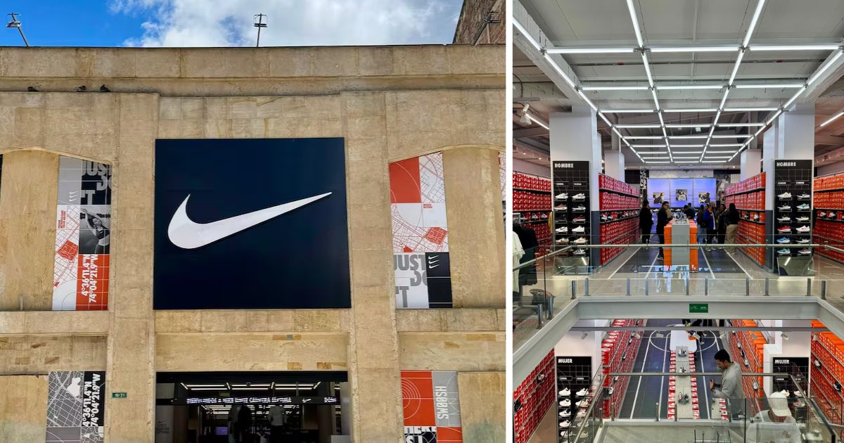 Así es la tienda Nike más grande de Colombia con tenis y ropa deportiva con el 50% de descuento