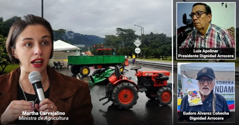  - Ellos son los líderes arroceros que tienen bloqueado a Petro y también se le pararon a Santos