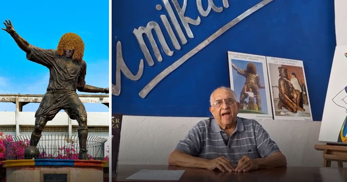 El odontólogo que hizo la estatua del 'Pibe' ahora inmortalizará a Arnoldo Iguarán en Riohacha