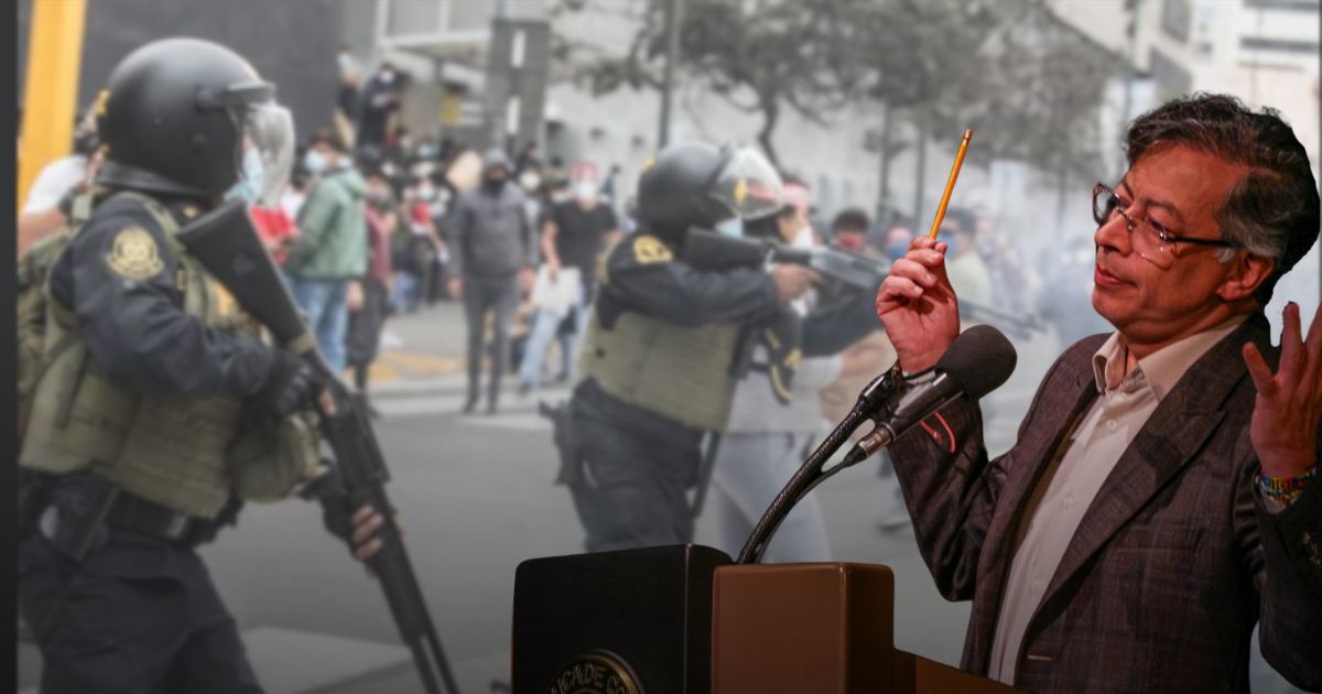 La pelea con Perú empezó cuando Petro comparó a la policía de ese país con las tropas nazi