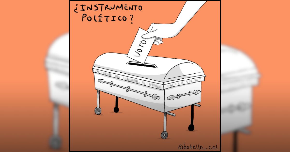 Caricatura: El velorio que resultó siendo estrategia de campaña