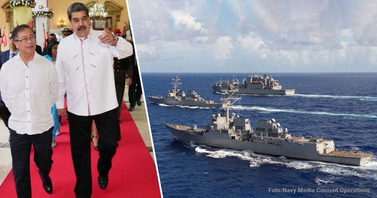 Por qué Petro no podría apoyar a Venezuela contra los 3 poderosos buques de guerra de Trump