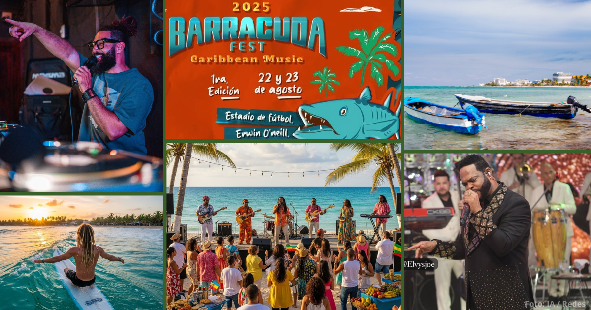 El Barracuda Fest 2025 en la isla de San Andrés: dos noches para bailar, cantar y saborear el Caribe