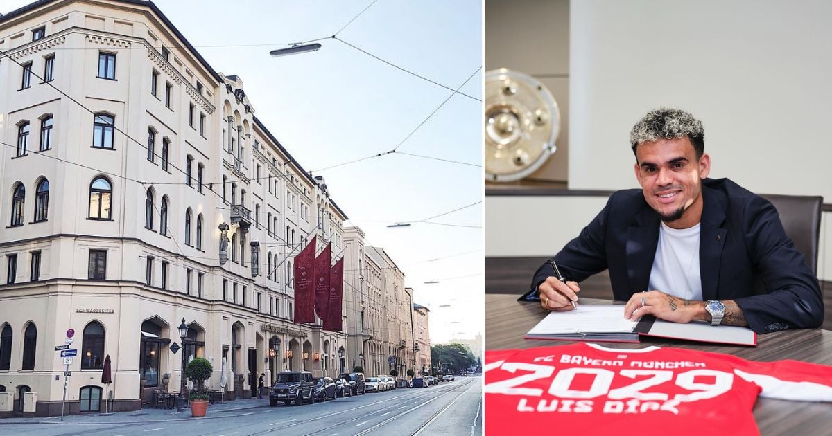 El hotel de reyes en el que Luis Díaz descansa en Múnich mientras consigue un nuevo hogar