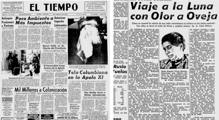  - Raquel Vivas, la boyacense que cubrió con lana de oveja la nave espacial Apolo XI que llegó a la Luna