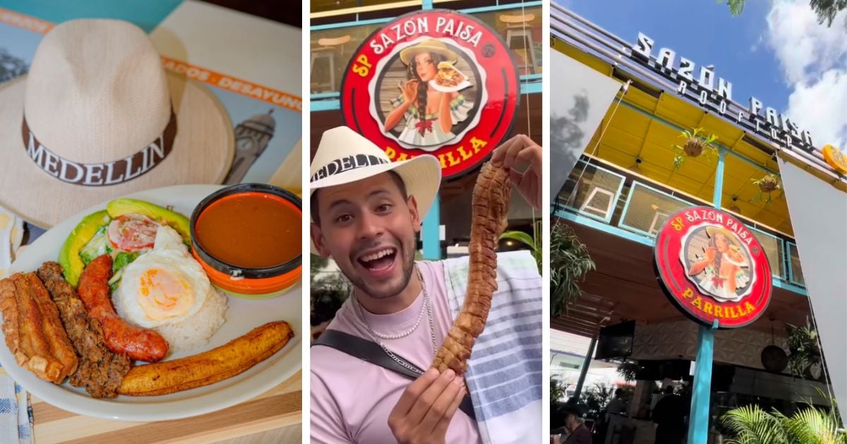 ¿Dónde está la bandeja paisa más grande de Colombia? El restaurante donde comen 4 con un solo plato