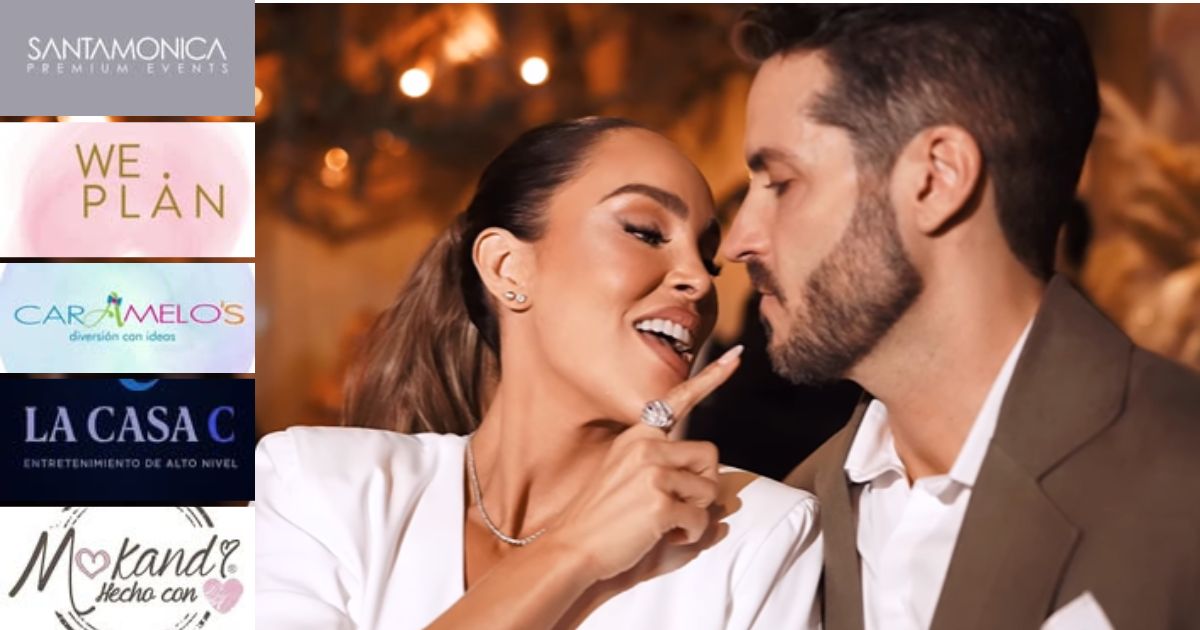 Las 8 empresas detrás de la lujosa boda de Sara Corrales y Damián Pasquini