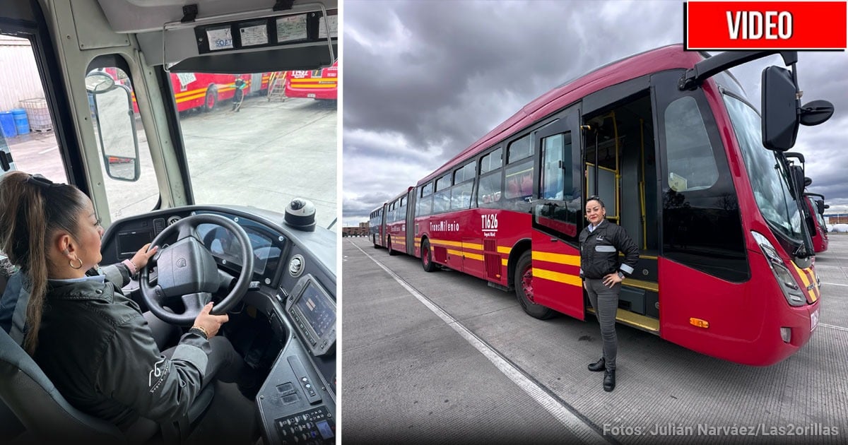 Ella es Cindy Reyes, una de las mujeres que mueve a miles de personas como conductora de TransMilenio