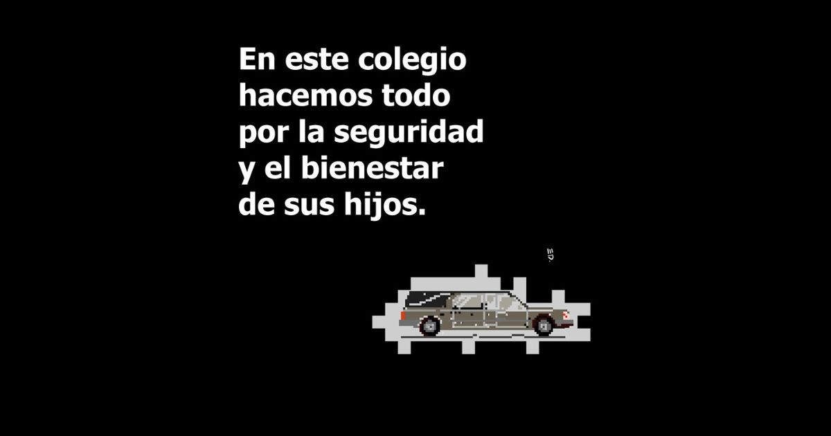 Caricatura: Gestión y seguridad educativa