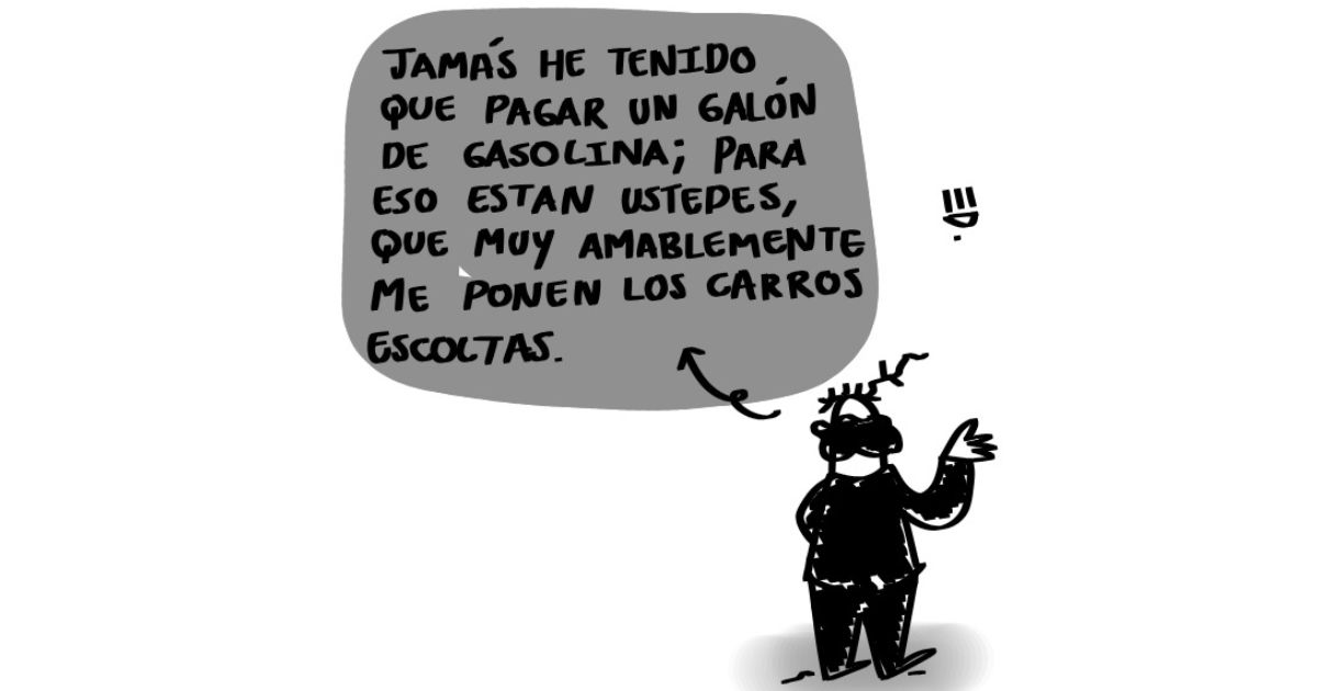 Caricatura: La gasolina y sus efectos