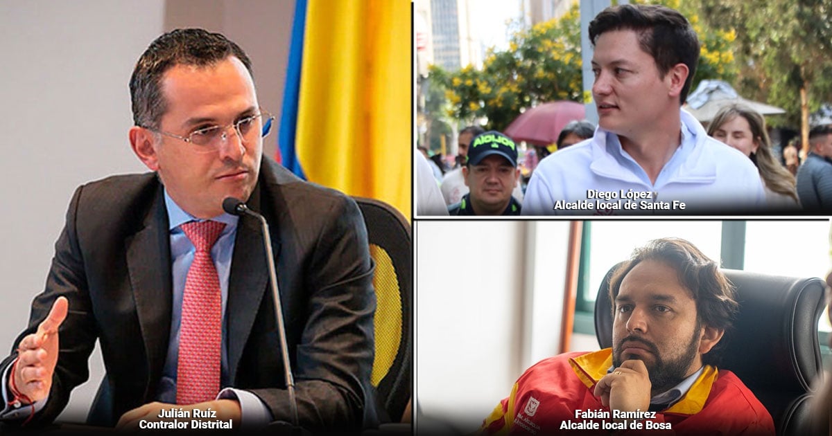 Los tres alcaldes locales de Santa Fe, Usme y Bosa, en la lupa del contralor de Bogotá, Julián Ruiz