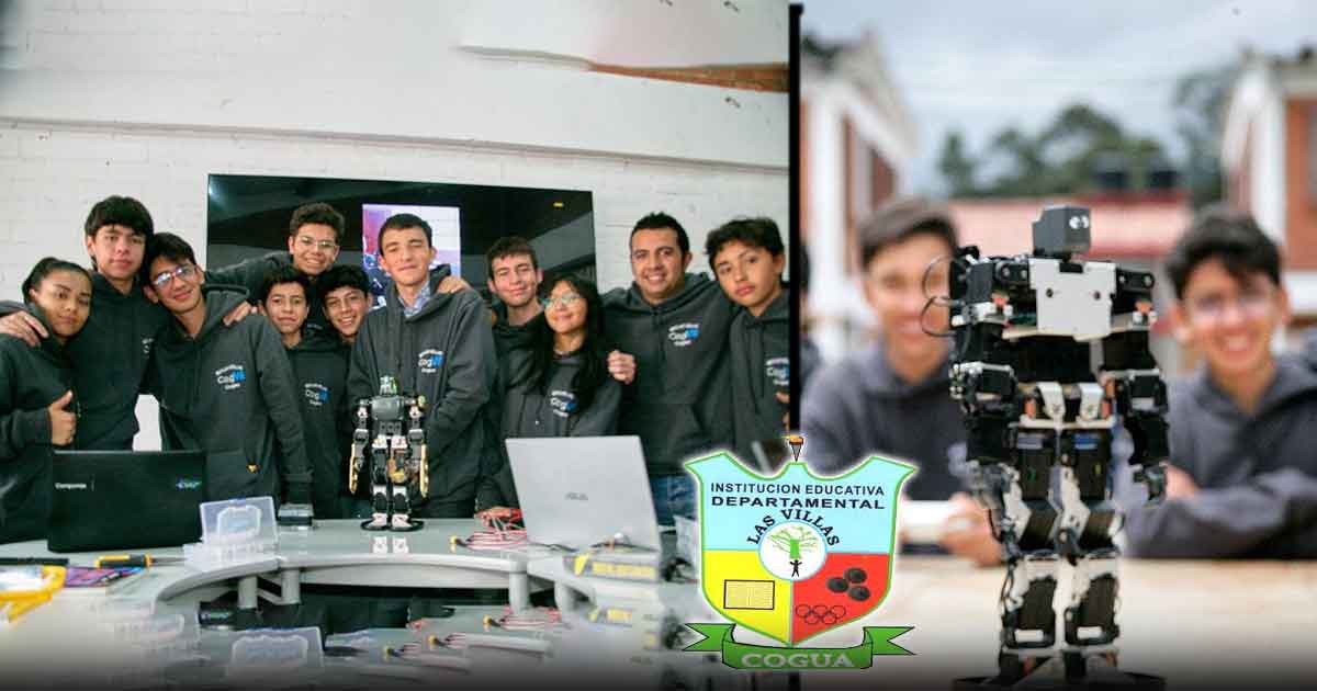 El colegio público de Cogua que le dio la pelea a otras instituciones en Japón con su robot