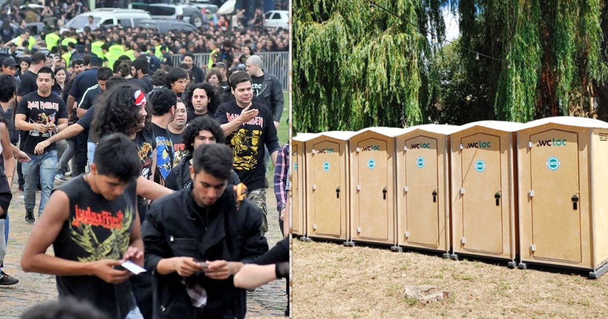 De quién es la empresa que puso los baños ecológicos sin agua en el Festival Cordillera