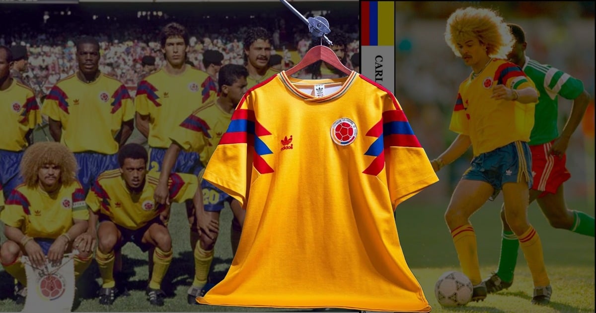 La icónica camiseta que vistió el Pibe, Andrés Escobar y Rincón para Italia 90 volverá a estar a la venta