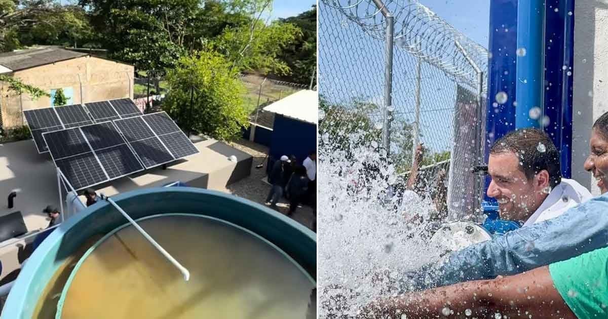 Así funciona un acueducto con paneles solares, la apuesta en Bolívar para un pueblo de 332 familias