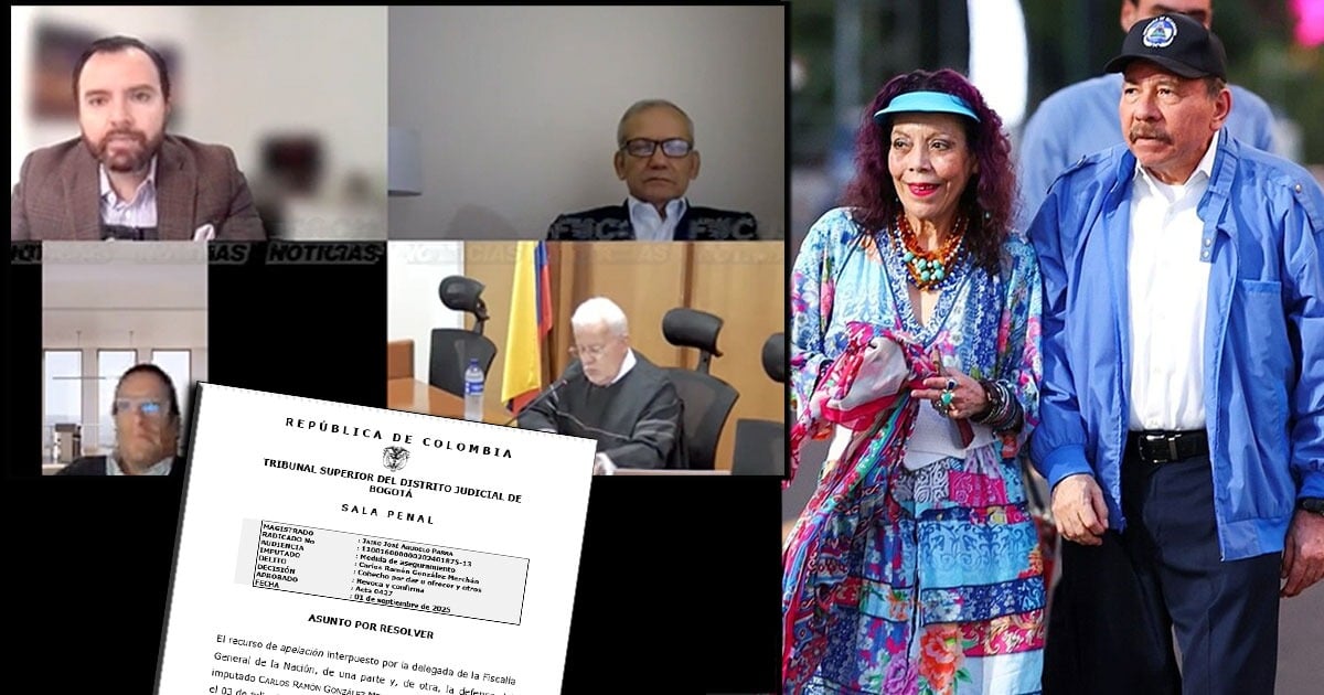 Carlos Ramón González, asilado en Nicaragua, apareció en una audiencia virtual y salió con otro delito