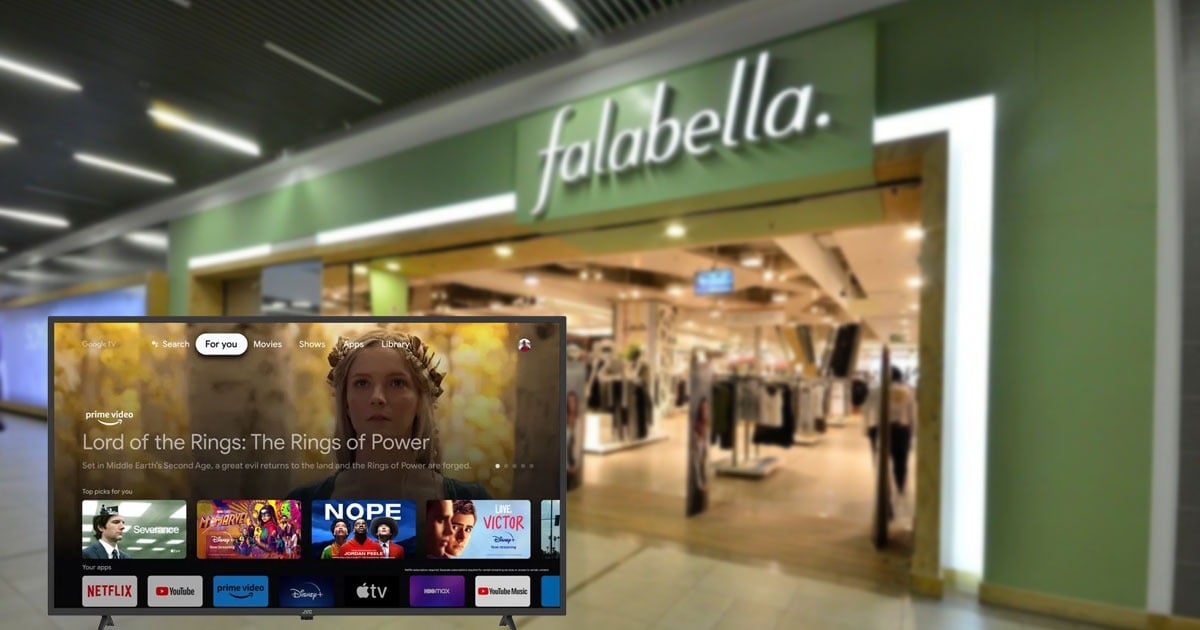 El gigante televisor JVC que Falabella tiene con el 60% de descuento y queda en menos de un millón