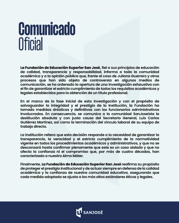  - El emporio educativo del exconcejal Francisco Pareja de donde se graduó la viceministra Juliana Guerrero