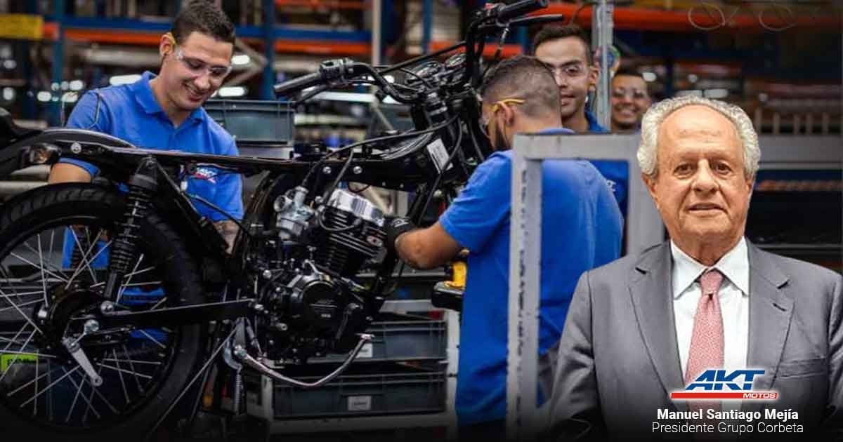 El empresario paisa que lleva 20 años incrementando su fortuna fabricando y vendiendo las motos AKT