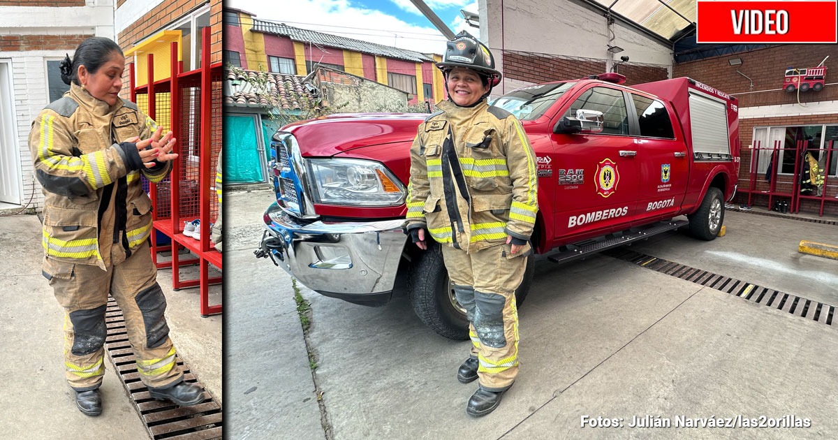 De enfermera en el Cesar a sargento en Bogotá: la historia de la bombera de la estación de Suba