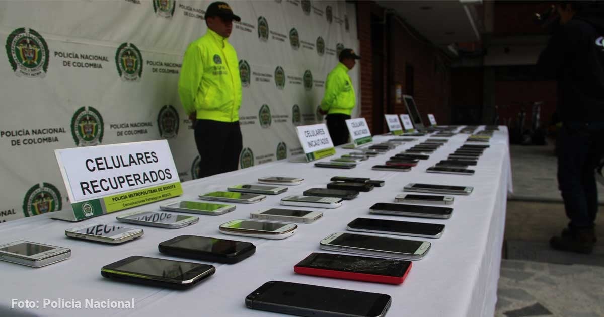 Recupere su celular robado, la policía de Bogotá devolverá 15 mil teléfonos que ha recuperado