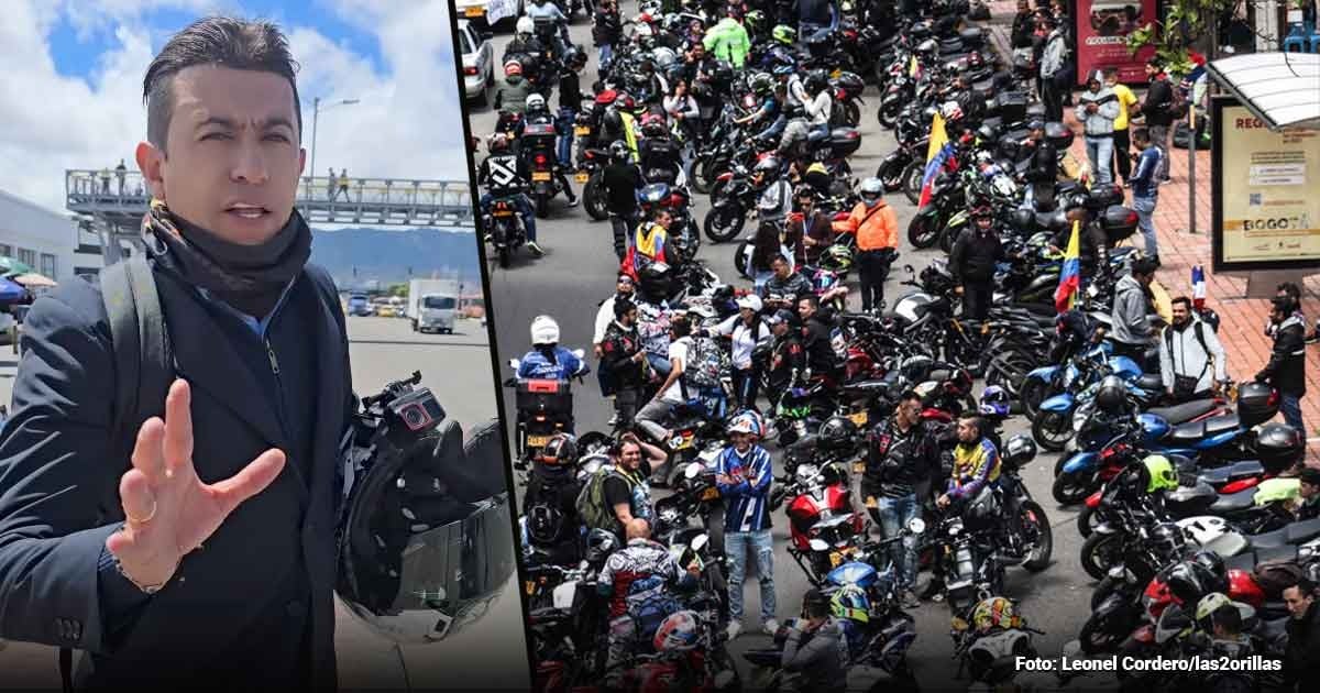 El polémico Concejal “Fuchi” que organiza las protestas de los moteros en Bogotá