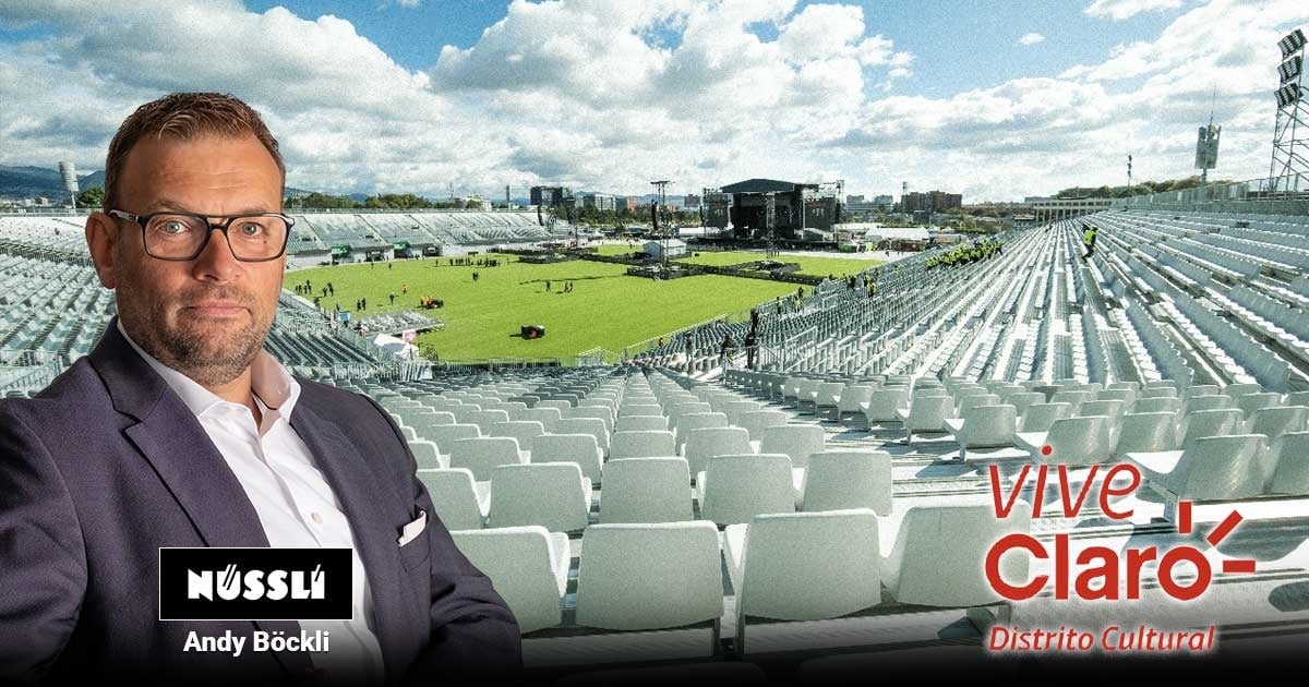 Los suizos que construyeron las graderías del Vive Claro que este fin de semana se quedaron vacías