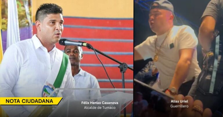 - Al alcalde de Tumaco lo encontraron de fiesta con el guerrillero que tiene sometido a Nariño