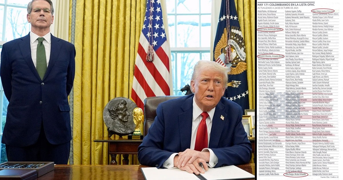 Con Gustavo Petro, su hijo Nicolás, su esposa Verónica y Benedetti son 171 los colombianos que están en la Lista Clinton